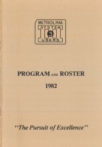 Metrolina System/3 Users Association document 1