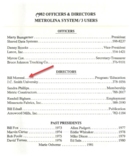 Metrolina System/3 Users Association document 2